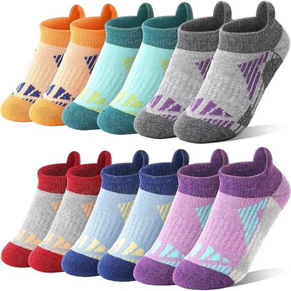 6 Pairs Kids Merino Wool Ankle Socks Thermal Thick No Show Socks - Picture 7 of 7